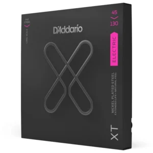 D’Addario® XTB45130 สายกีตาร์เบส 5 สาย แบบนิกเกิล สายเคลือบ ซีรีย์ XT (Long Scale, Light, 45-130)