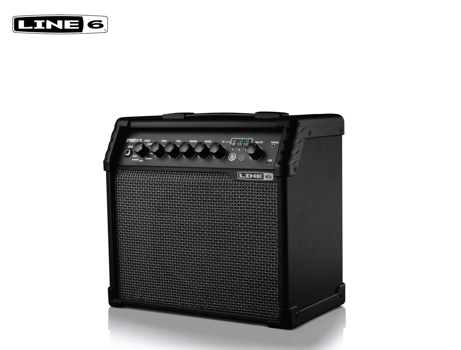 LINE6 Spider V 20 Electric Guitar Amplifier แอมป์ไลน์ซิก รุ่น Spider V 20