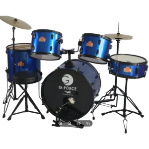 กลองชุด G-Force กลองชุดใหญ่ สีน้ำเงินขอบดำ